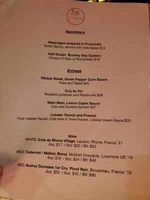 Menu photo 4 La Boheme Palo Alto, CA Menu photo 4 La Boheme Palo Alto, CA