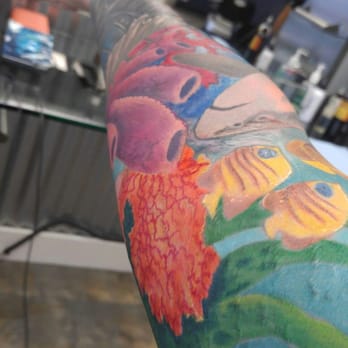 DC Tattoo - Just finished up a section, so dont mind the little bit of blood and ooze. - Tattoo Near Me - Daly City, California DC Tattoo - Just finished up a section, so dont mind the little bit of blood and ooze. - Tattoo Near Me - Daly City, California
