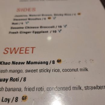 Soi 38 - Part of dessert menu, I had the sticky rice - Thai Near Me - Washington, DC, District of Columbia Soi 38 - Part of dessert menu, I had the sticky rice - Thai Near Me - Washington, DC, District of Columbia