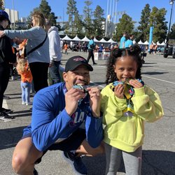 LA Big 5K - With my niece after the 2024 kids race.