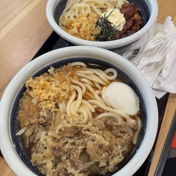 Marugame Udon - Nikutama and Teri Chicken Tartar Udon - Japanese Near Me - San Gabriel, California