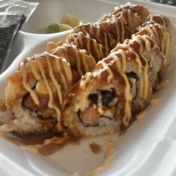 Satay n Roll Asian Mix - Blazin' & Creamy Sushi Roll-Half & Half