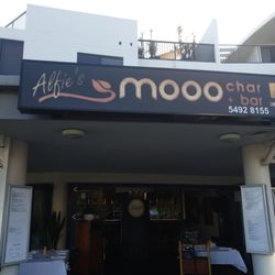 Alfie's Mooo Char & Bar - Front