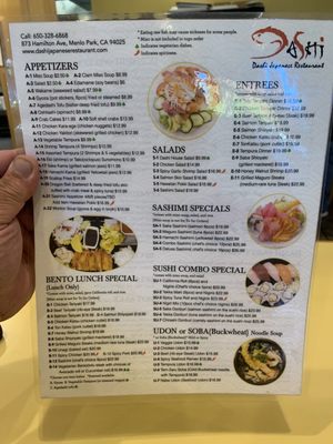 Menu photo 7 Dashi Japanese Restaurant Menlo Park, CA