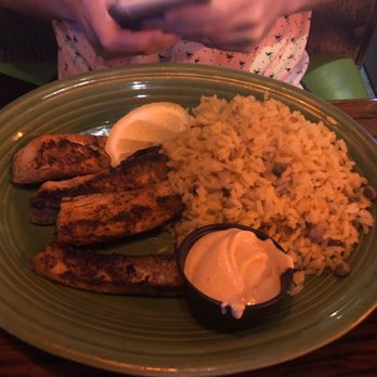 Muddy Waters - Blackened Mahi Mahi with arroz gandules - American Near Me - Deerfield Beach, Florida Muddy Waters - Blackened Mahi Mahi with arroz gandules - American Near Me - Deerfield Beach, Florida
