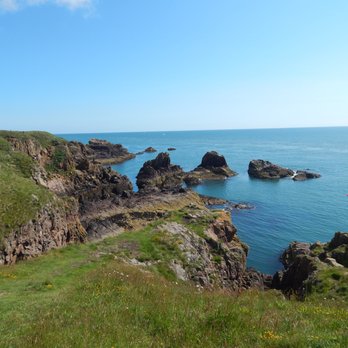 New Slains Castle - View from in front of the castle looking out over the water. - Landmarks & Historical Buildings Near Me - Cruden Bay, ABD