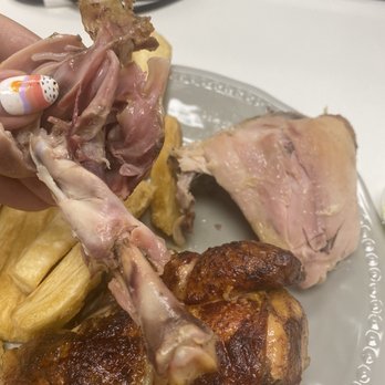 Leña y Carbón Peruvian Restaurant - Undercooked bloody chicken - Seafood Near Me - Passaic, New Jersey Leña y Carbón Peruvian Restaurant - Undercooked bloody chicken - Seafood Near Me - Passaic, New Jersey