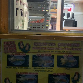 Best Roasted Corn Stand - Front order window - Food Trucks Near Me - Burien, Washington Best Roasted Corn Stand - Front order window - Food Trucks Near Me - Burien, Washington