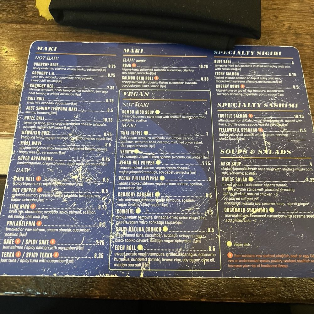 Blue Sushi Sake Grill - Menu - Sushi Bars Near Me - Houston, Texas Blue Sushi Sake Grill - Menu - Sushi Bars Near Me - Houston, Texas