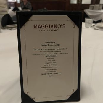 Maggiano's Little Italy - Prepared menu for our group - Italian Near Me - Atlanta, Georgia Maggiano's Little Italy - Prepared menu for our group - Italian Near Me - Atlanta, Georgia