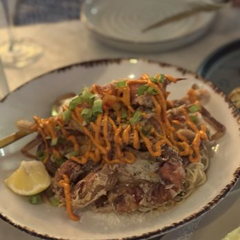 Pigeon and Whale - softshell crab pasta -- 10/10 - Cocktail Bars Near Me - New Orleans, Louisiana Pigeon and Whale - softshell crab pasta -- 10/10 - Cocktail Bars Near Me - New Orleans, Louisiana