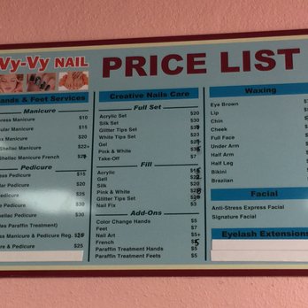 Vy-Vy Nail - Prices - Nail Salons Near Me - Morgan Hill, California
