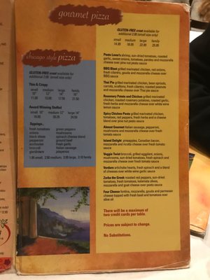 Menu photo 7 Pizza Capri Chicago, IL