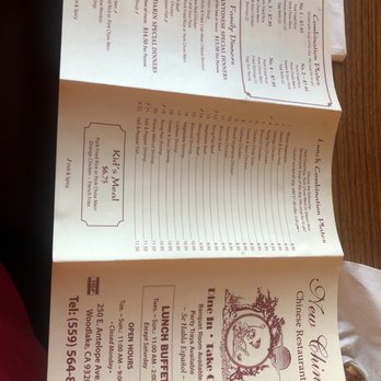 New China - Back menu - Chinese Near Me - Woodlake, California