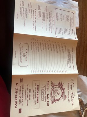 Menu photo 3 New China Woodlake, CA