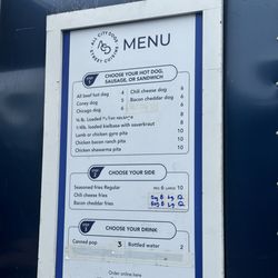 All City Dogs - Menu