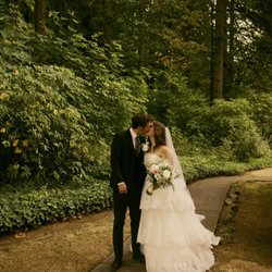 Flowers by Zsuzsana - Beautiful floral bouquet with speciality shipped peonies as per requested by the bride