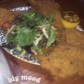 Cafe La Trova - Veal milanesa huge!! - Cocktail Bars Near Me - Miami, Florida