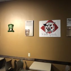 Dunkin' - Blurry picture of wall