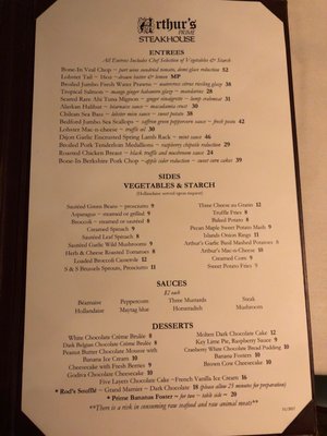Menu photo 6 Arthur's Prime Steakhouse Little Rock, AR