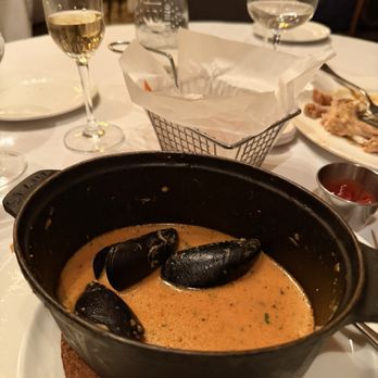 Orsay - Mussels in exotic lemongrass - love that lemongrass can still be called exotic here - French Near Me - New York, New York