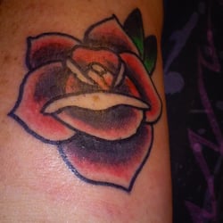 Victory Tattoo - Ormond Beach - Done by Dan. It's ok. It felt like he was tattooing in a marathon! Note to self: Bobby is worth the wait!