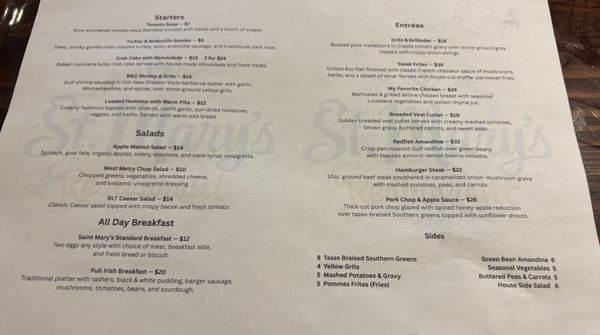 Menu photo 5 St Mary's Restaurant Metairie, LA Menu photo 5 St Mary's Restaurant Metairie, LA