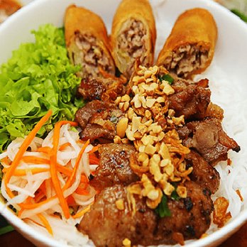 Pho Time - BBQ Pork & Spring Roll Vermicelli - Vietnamese Near Me - Aiea, Hawaii