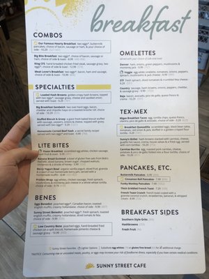 Menu photo 8 Sunny Street Cafe Keller, TX Menu photo 8 Sunny Street Cafe Keller, TX