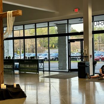 New Church - Lobby view towards outside - Churches Near Me - Winston-Salem, North Carolina New Church - Lobby view towards outside - Churches Near Me - Winston-Salem, North Carolina