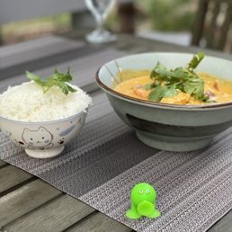 a bowl of soup and a bowl of rice a bowl of soup and a bowl of rice