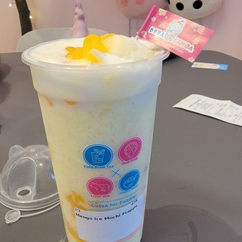 Boba Cucue - Mango Ice Mochi Frappe - Bubble Tea Near Me - Mesa, Arizona