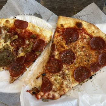 Terra Mia Pizzeria Tustin - Pepperoni and pepperoni-Sausage combo. - Pizza Near Me - Tustin, California