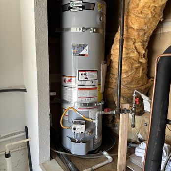 Accomplish Water Heater Service - New 40 gallon gas water heater! - Plumbing Near Me Accomplish Water Heater Service - New 40 gallon gas water heater! - Plumbing Near Me