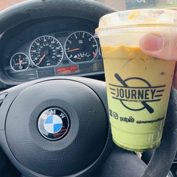 Journey Coffee - My go to. Matcha oak milk 2 shots on top - Coffee & Tea Near Me - Fairfield, California Journey Coffee - My go to. Matcha oak milk 2 shots on top - Coffee & Tea Near Me - Fairfield, California