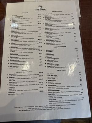 Menu photo 5 The Shoya Pleasant Hill, CA Menu photo 5 The Shoya Pleasant Hill, CA