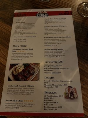 Menu photo 1 The Public Grill Beer And Wine Bar Mesa, AZ