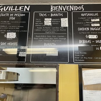 Mariscos Guillen - Menu - hard to get a pic with the glare - Mexican Near Me - Hawthorne, California Mariscos Guillen - Menu - hard to get a pic with the glare - Mexican Near Me - Hawthorne, California