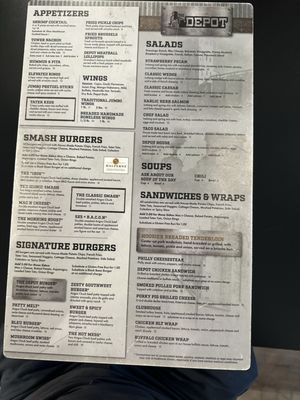 Menu photo 3 The Depot Greenfield, IN