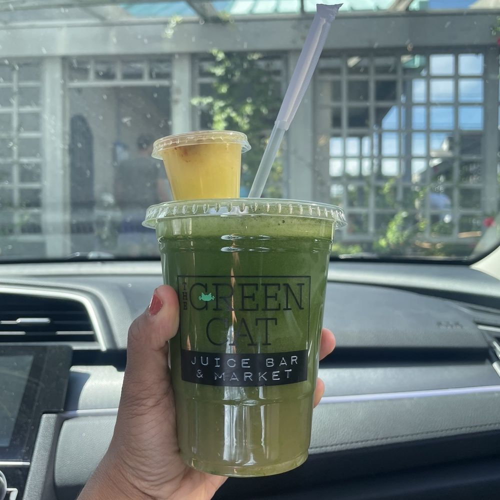 The Green Cat Juice Bar & Market - ginger shot and green drink - Juice Bars & Smoothies Near Me - Virginia Beach, Virginia