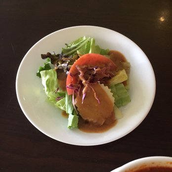 Boonsong Thai - Complimentary salad (might be peanut-based dressing?) definitely inquire if you have allergy - Thai Near Me - Bloomfield, New Jersey Boonsong Thai - Complimentary salad (might be peanut-based dressing?) definitely inquire if you have allergy - Thai Near Me - Bloomfield, New Jersey