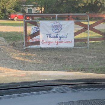 Texas Sno - Exit sign - Shaved Ice Near Me - Katy, Texas