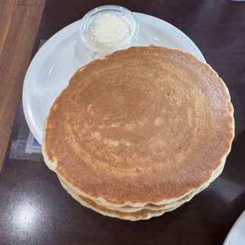 Eggs 'n Things - Stack of three huge pancakes that came with our two eggs plate as a side - so fuffy and delicious! Plenty to share with three adults! - Breakfast & Brunch Near Me - Honolulu, Hawaii Eggs 'n Things - Stack of three huge pancakes that came with our two eggs plate as a side - so fuffy and delicious! Plenty to share with three adults! - Breakfast & Brunch Near Me - Honolulu, Hawaii