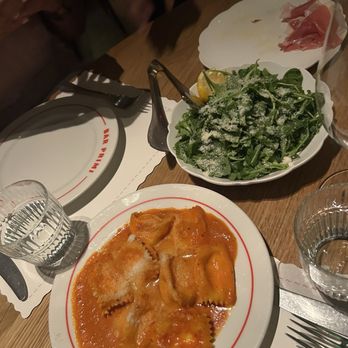 Bar Primi Penn District - Ravioli & arugula salad - Italian Near Me - New York, New York Bar Primi Penn District - Ravioli & arugula salad - Italian Near Me - New York, New York