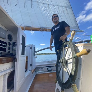 The Schooner Charm - Our highly knowledgeable captain! - Boat Tours Near Me - Belfast, Maine The Schooner Charm - Our highly knowledgeable captain! - Boat Tours Near Me - Belfast, Maine