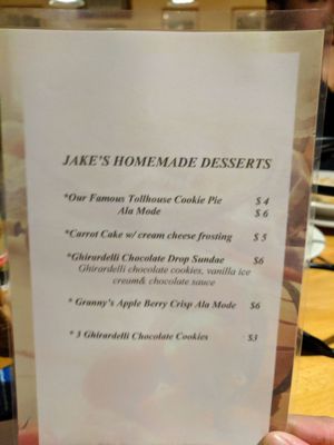 Menu photo 2 Jakes Restaurant and Tavern Londonderry, VT
