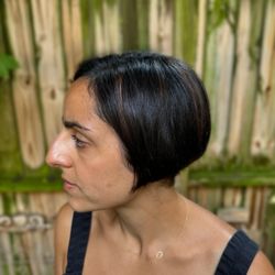 BeSpoke Hair by Liz - Grey blending color and a pixie bob haircut