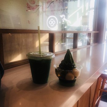 Saryo Cafe - Matcha latte $5.65 and matcha sundae $6.50. Both are very good! - Desserts Near Me - North York, Ontario Saryo Cafe - Matcha latte $5.65 and matcha sundae $6.50. Both are very good! - Desserts Near Me - North York, Ontario