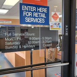 US Post Office - Note dem hours