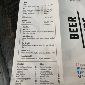 Breakside Brewery - Menu - American Near Me - Portland, Oregon